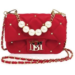 Badgley Mischka Mini Pearl Crossbody Bag